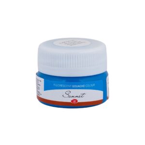 Sonnet Fluorescent Gouache Colours Open Stock-20ml - Sonnet Fluorescent Blue (Azure) Gouache Colour 20ml