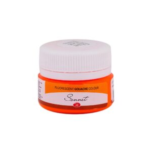 Sonnet Fluorescent Gouache Colours Open Stock-20ml - Sonnet Fluorescent Orange Gouache Colour 20ml