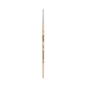ROUBLOFF ROUND BRUSH- SQUIRREL IMITATION  (1F10) - ROUBLOFF ROUND BRUSH- SQUIRREL IMITATION (1F10) SIZE 0
