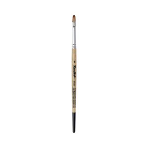 ROUBLOFF OVAL BRUSH-MONGOOSE IMITATION (1T34) - ROUBLOFF OVAL BRUSH-MONGOOSE IMITATION (1T34)SIZE:6