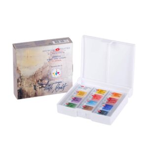 White Nights Artist's Water Colour Cake Set of 12 (“IWS Recommended”) - White Nights Artist's Water Colour Cake Set of 12 Pans “IWS”