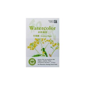 Awagami Art Pads Bamboo Watercolour 15 sheets Open Stock - Awagami Art Pads Bamboo Watercolour Size:14.8x10cm(15 sheets)
