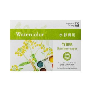 Awagami Art Pads Bamboo Watercolour 15 sheets Open Stock - Awagami Art Pads Bamboo Watercolour Size:22.8x15.8cm(15 sheets)
